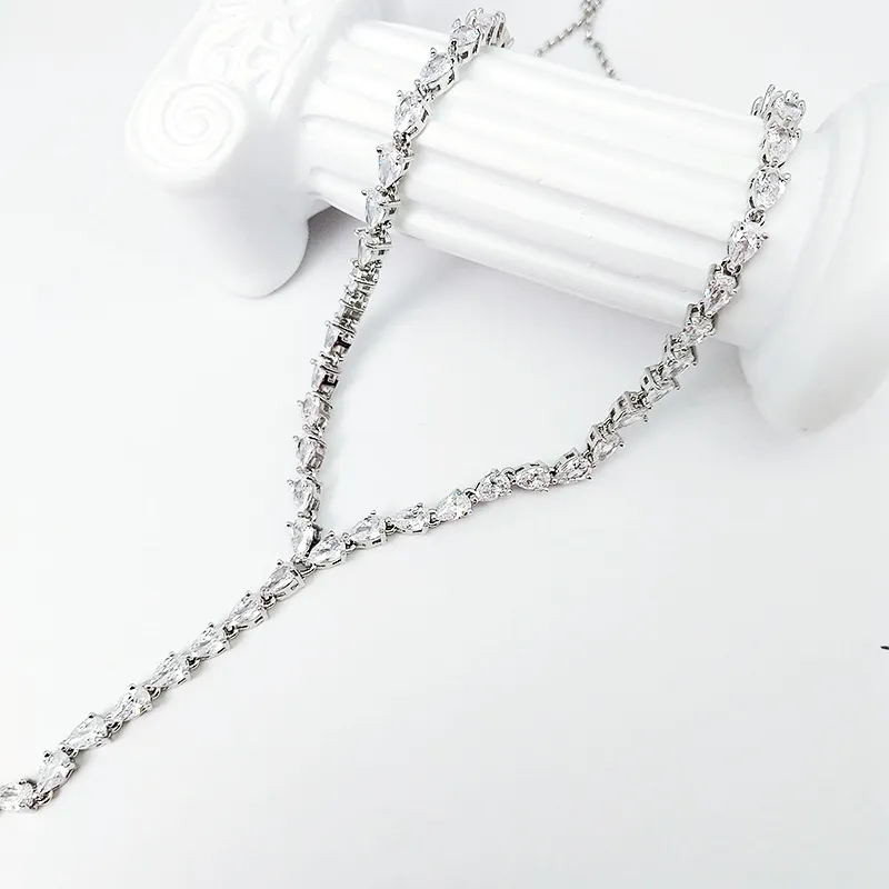 VERENA REINE Copper Plated In 18k White Gold Necklaces Women's-3