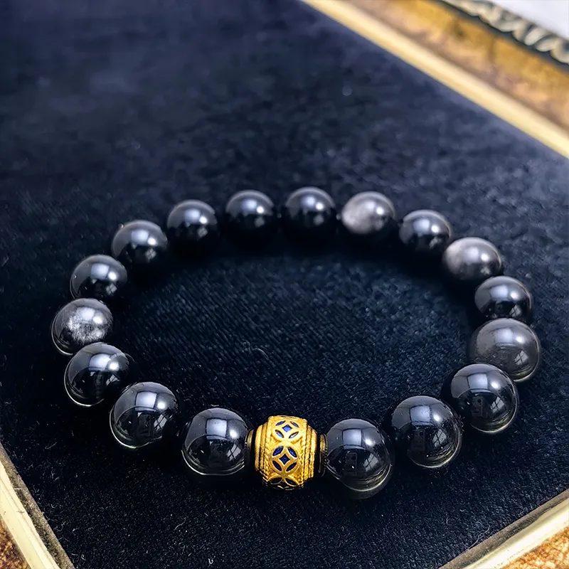 VERENA REINE Obsidian Bracelets Unisex-1