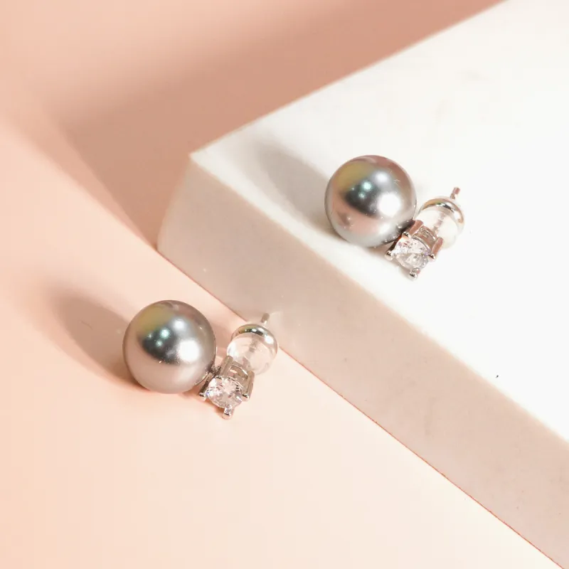 VERENA REINE Zircon Stud Earrings Women's-4