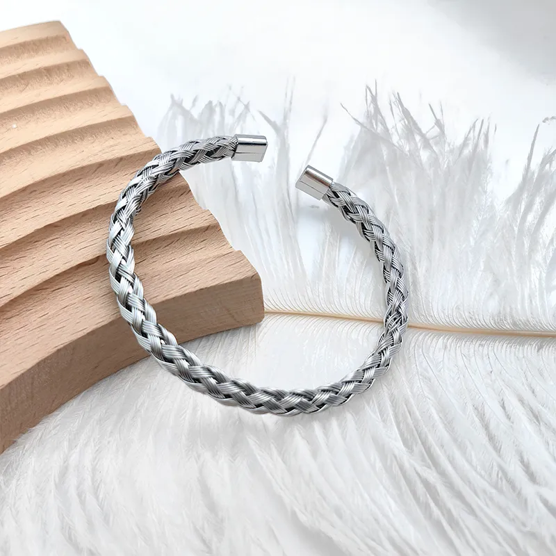VERENA REINE Titanium Steel Bangles Unisex-3