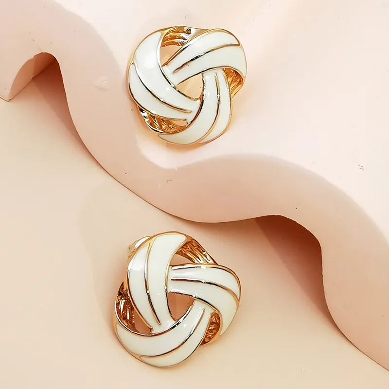 VERENA REINE Drip Glaze Stud Earrings Women's-2