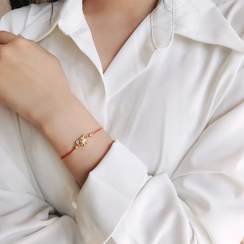 VERENA REINE S925 Silver Bracelets Unisex Gold Red-1