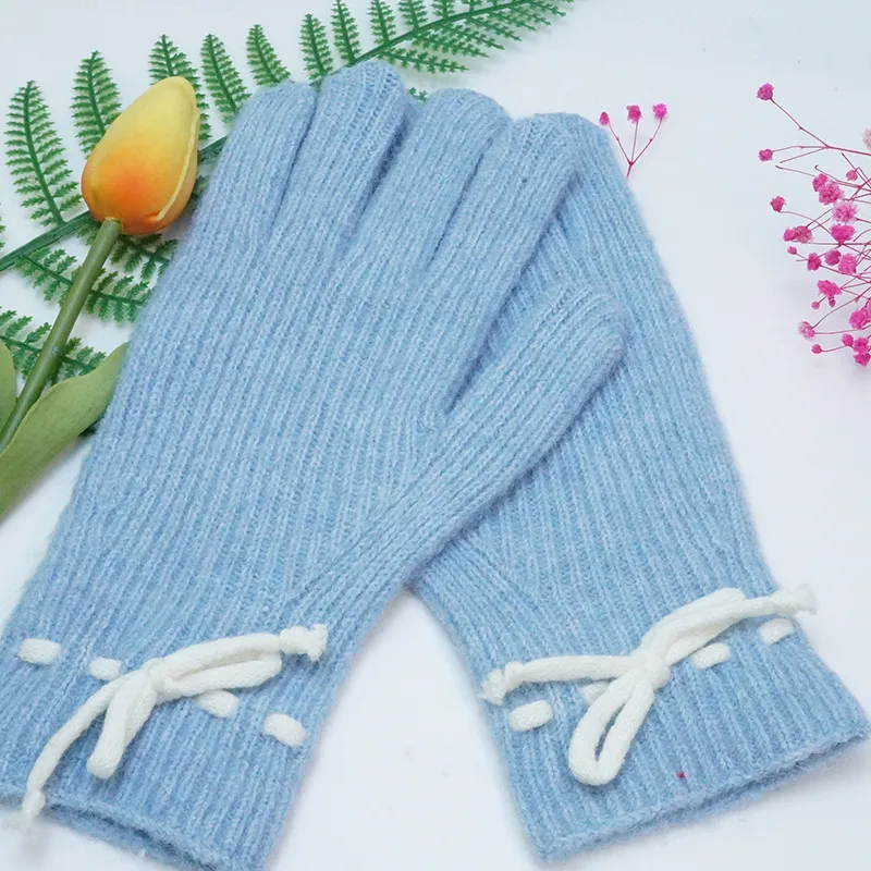 VERENA REINE Wool Knit Gloves Women's-1