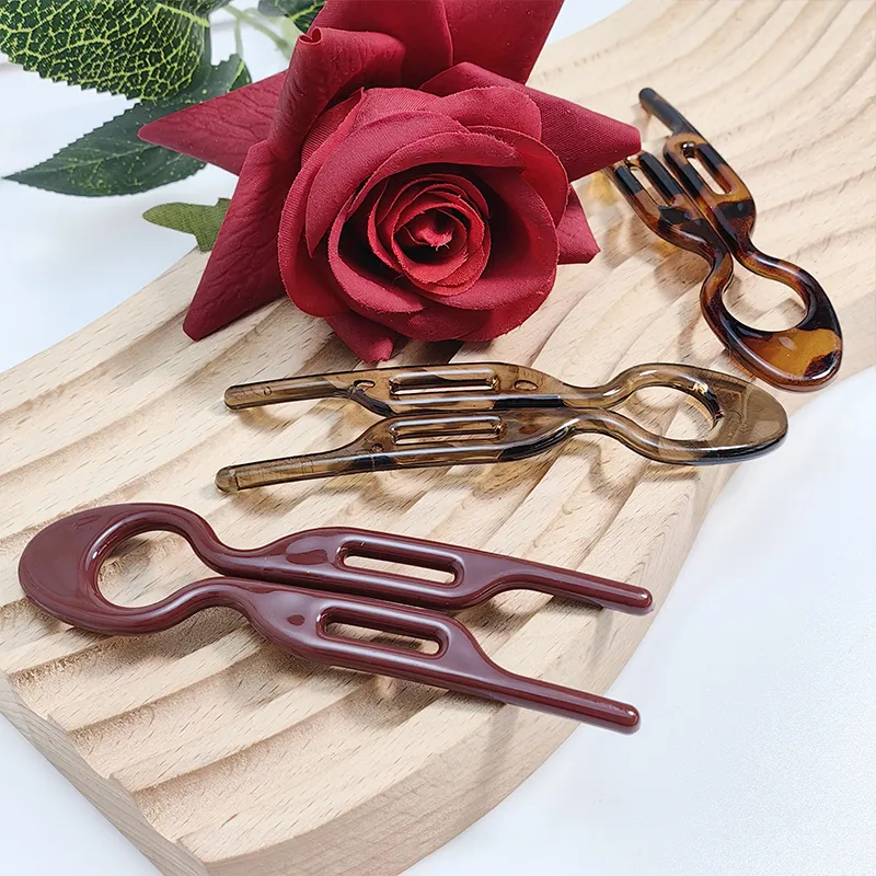 VERENA REINE Acetate Plate Hairpins Women's-6