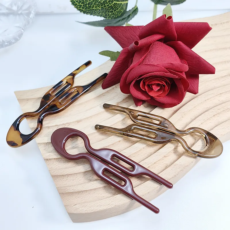 VERENA REINE Acetate Plate Hairpins Women's-10