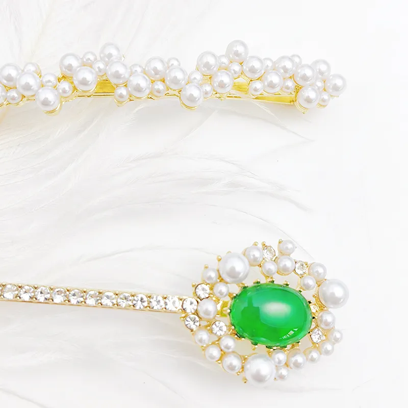 VERENA REINE Faux Pearl Hair Clips Women's-1