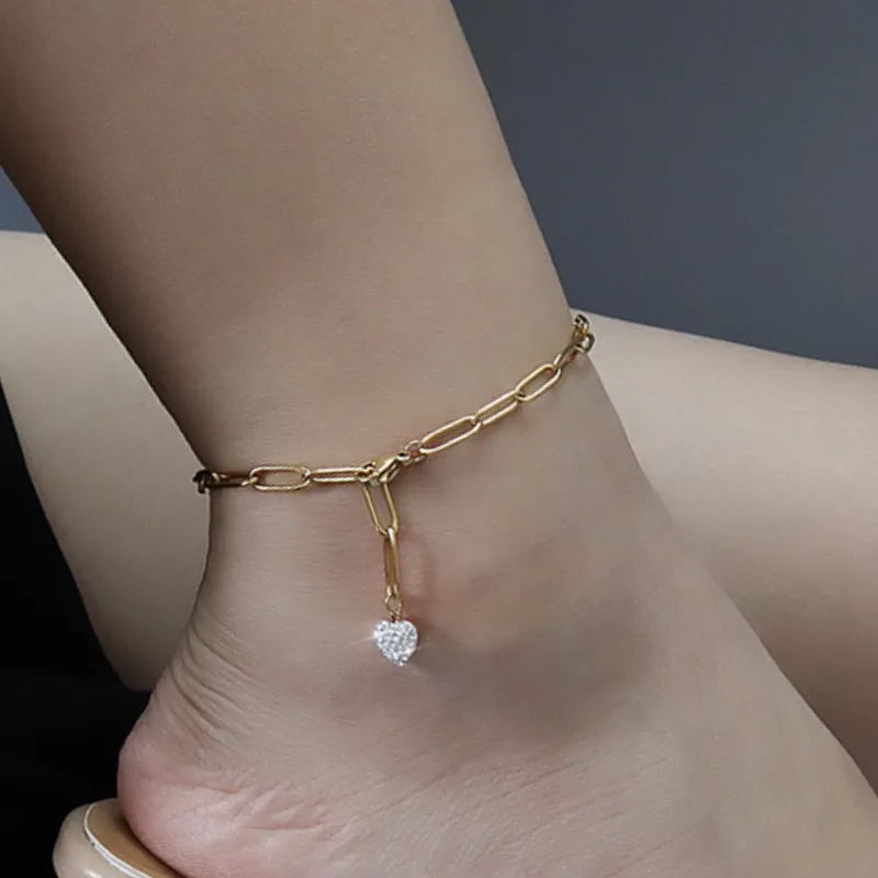 VERENA REINE Titanium Steel Anklets Women's-1