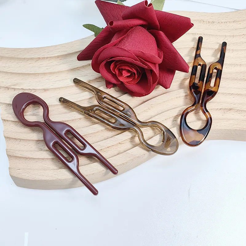 VERENA REINE Acetate Plate Hairpins Women's-4