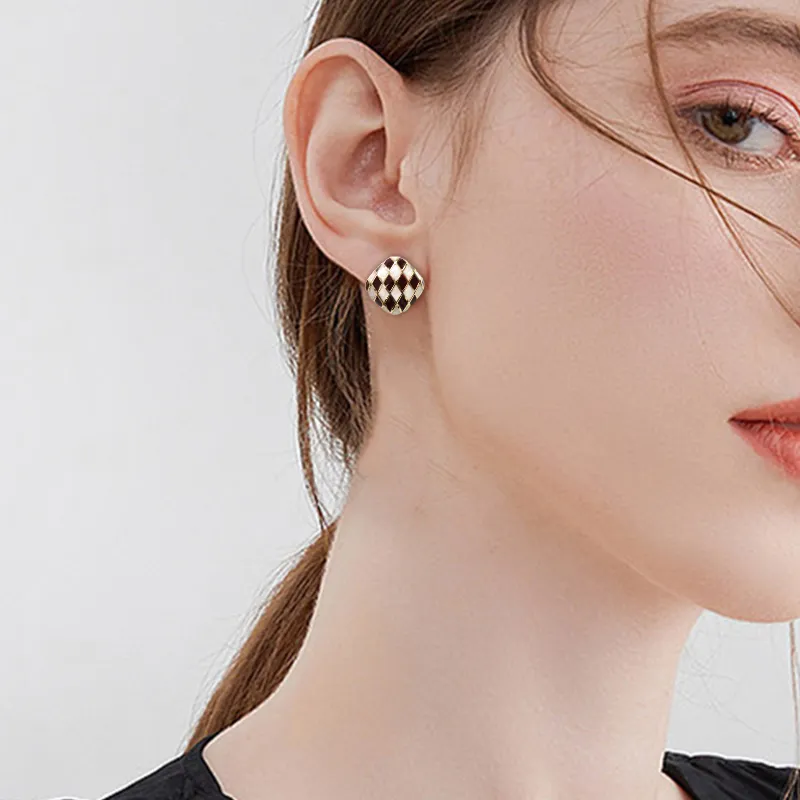 VERENA REINE S925 Silver Stud Earrings Women's-1
