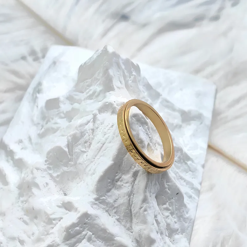 VERENA REINE Titanium Steel Rings Unisex-6
