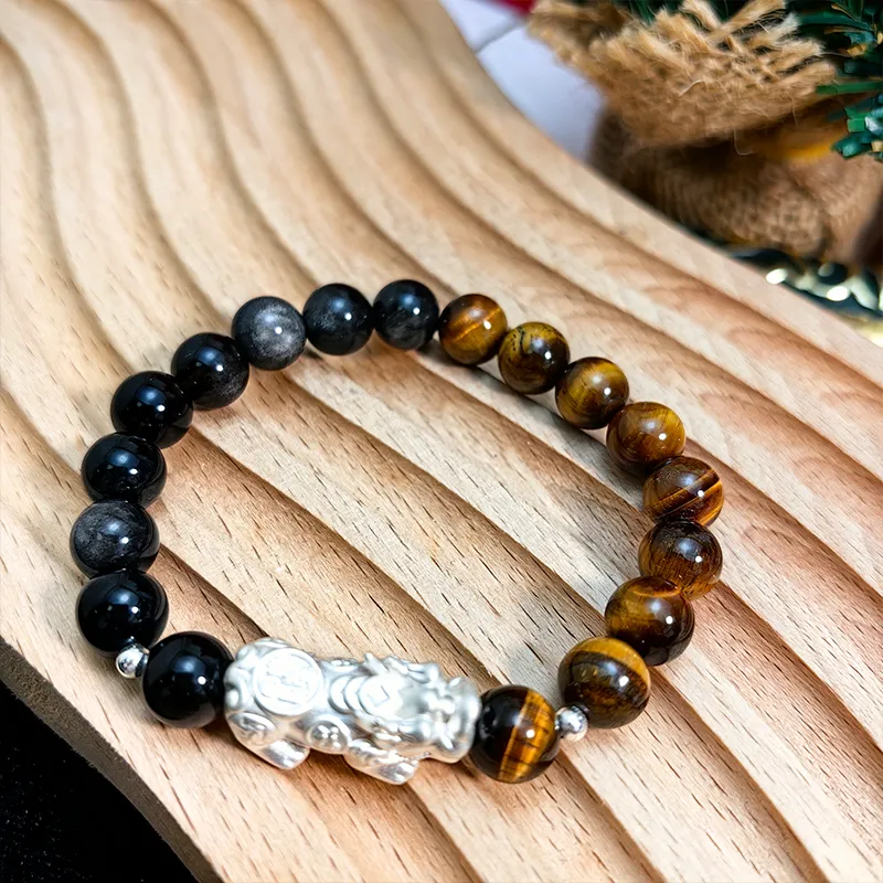 VERENA REINE Tiger's Eye Stone Bracelets Unisex-1