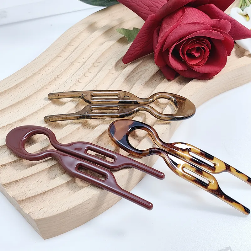 VERENA REINE Acetate Plate Hairpins Women's-2