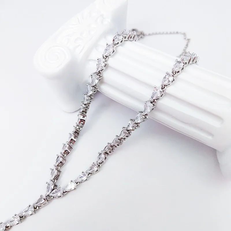 VERENA REINE Copper Plated In 18k White Gold Necklaces Women's-4