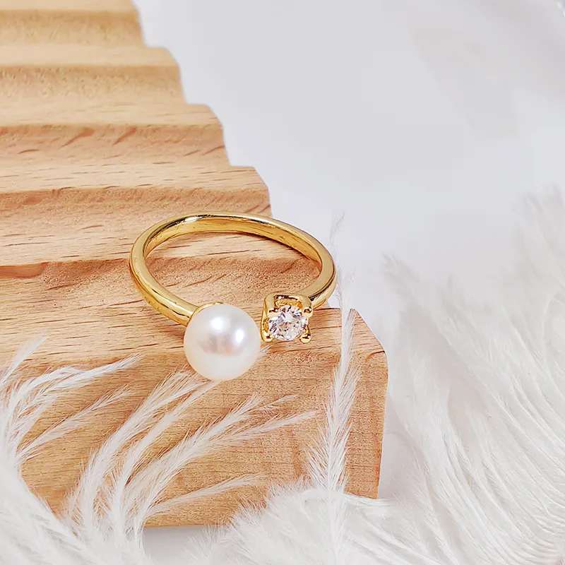 VERENA REINE Pearl Rings Women's-1
