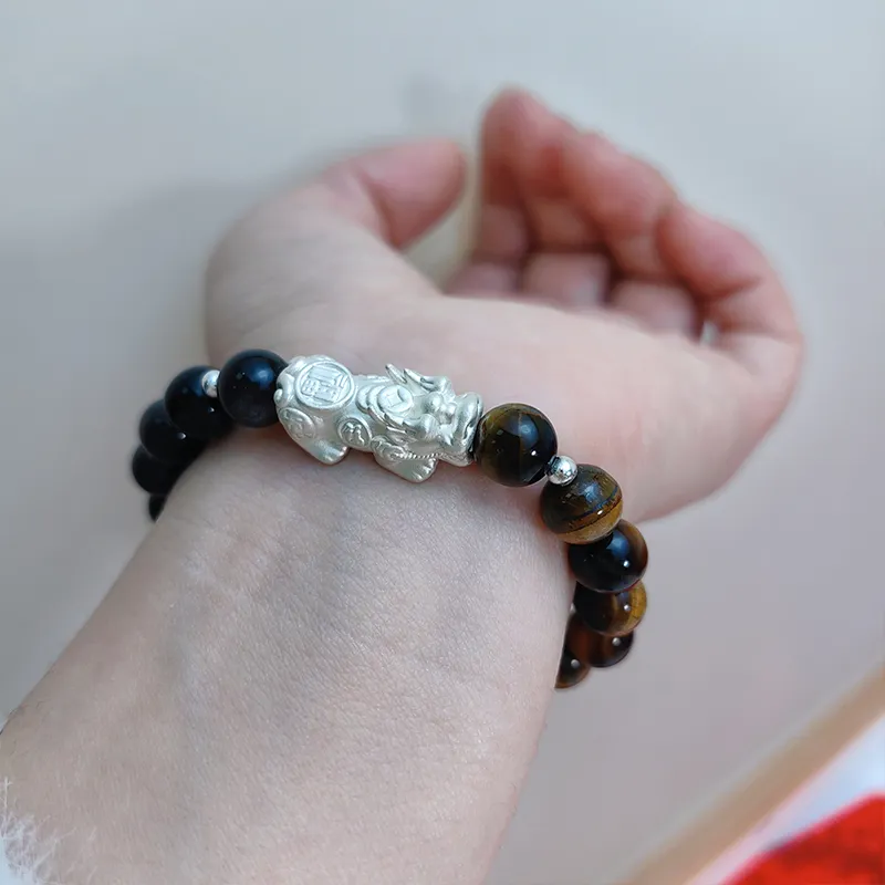 VERENA REINE Tiger's Eye Stone Bracelets Unisex-3