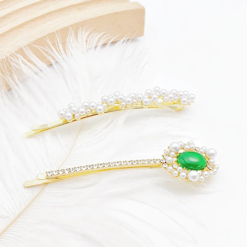 VERENA REINE Faux Pearl Hair Clips Women's-2
