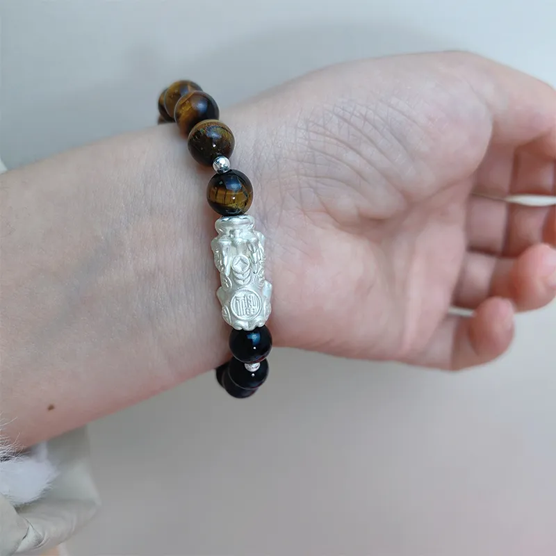 VERENA REINE Tiger's Eye Stone Bracelets Unisex-2