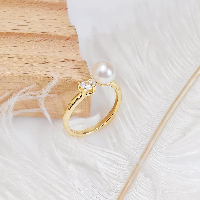 VERENA REINE Pearl Rings Women's-2