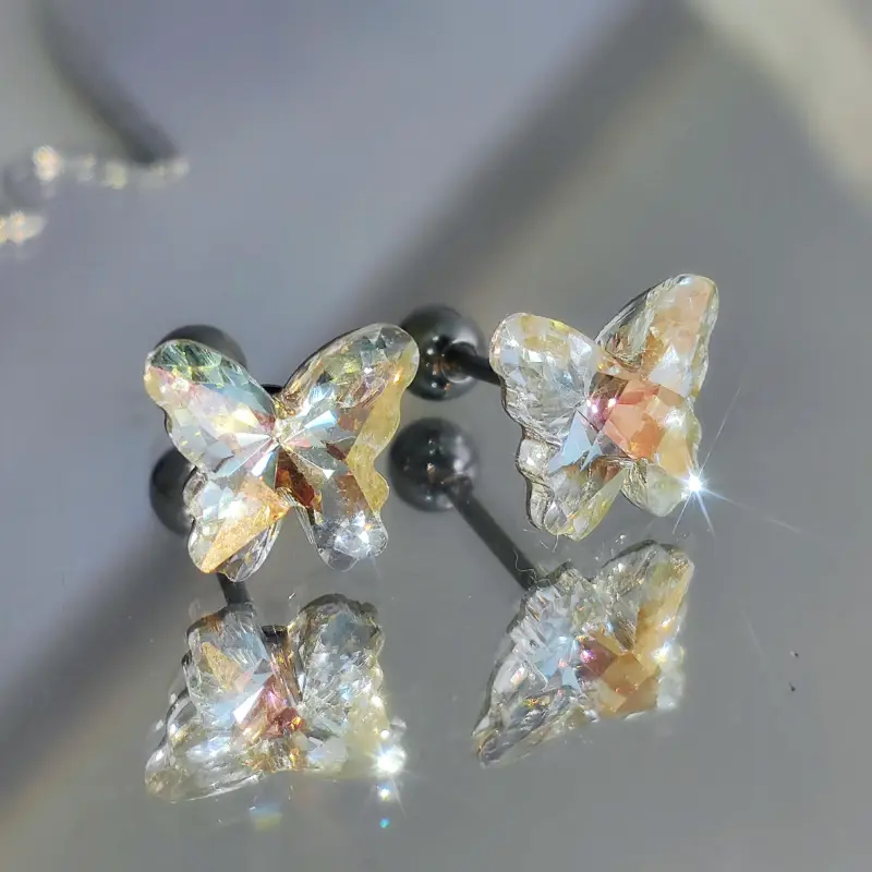 VERENA REINE Rhinestone Stud Earrings Women's-12