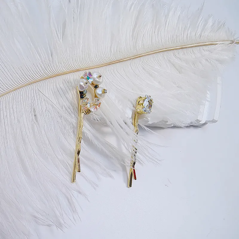 VERENA REINE 18K Gold Plated Hair Clips Women's-6