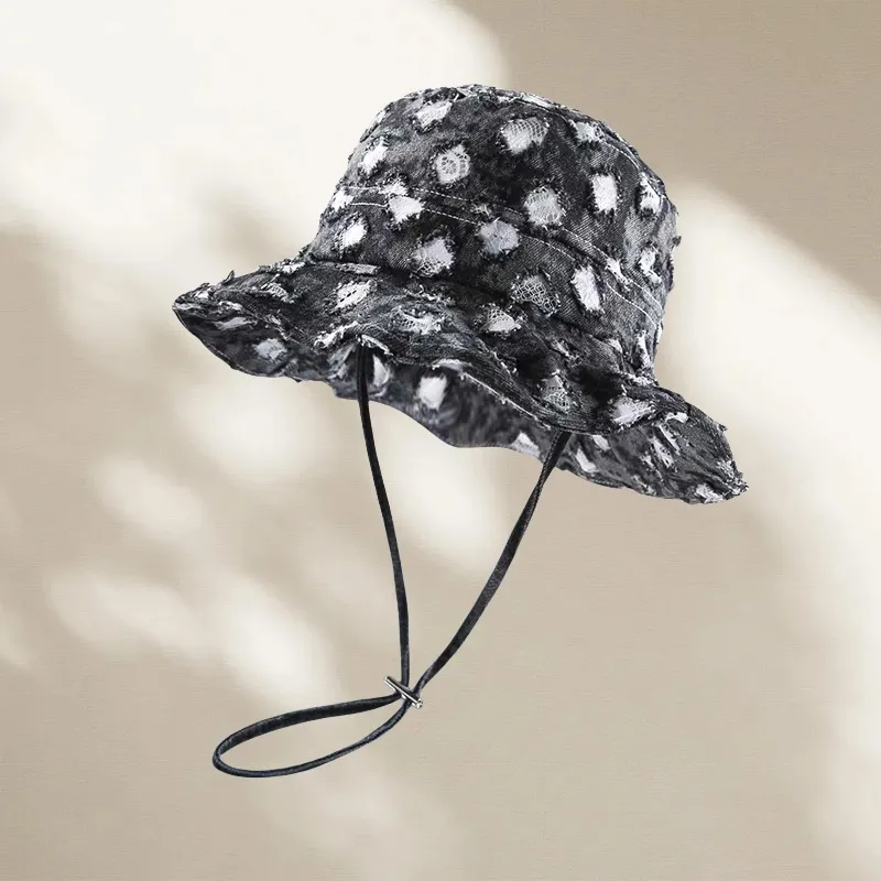 VERENA REINE Denim Bucket Hats Unisex-4