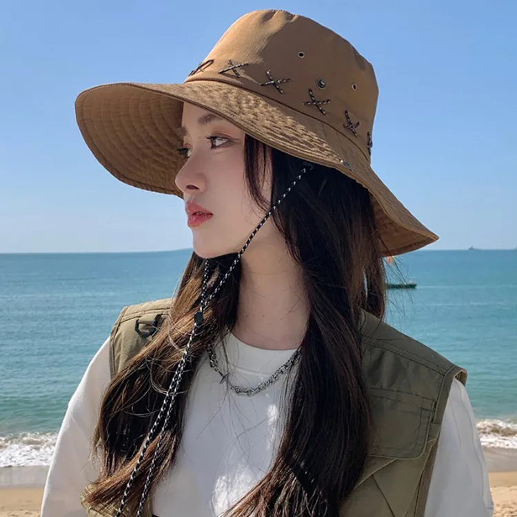 Yalu Preferred Polyester Bucket Hats Unisex-16