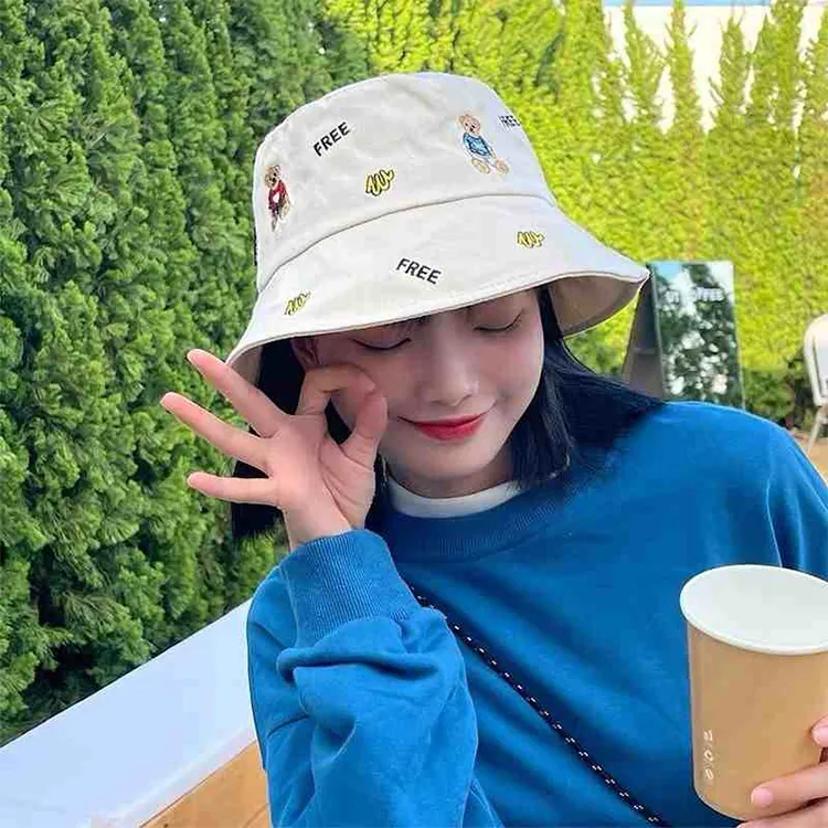 Yalu Preferred Polyester Bucket Hats Unisex-9