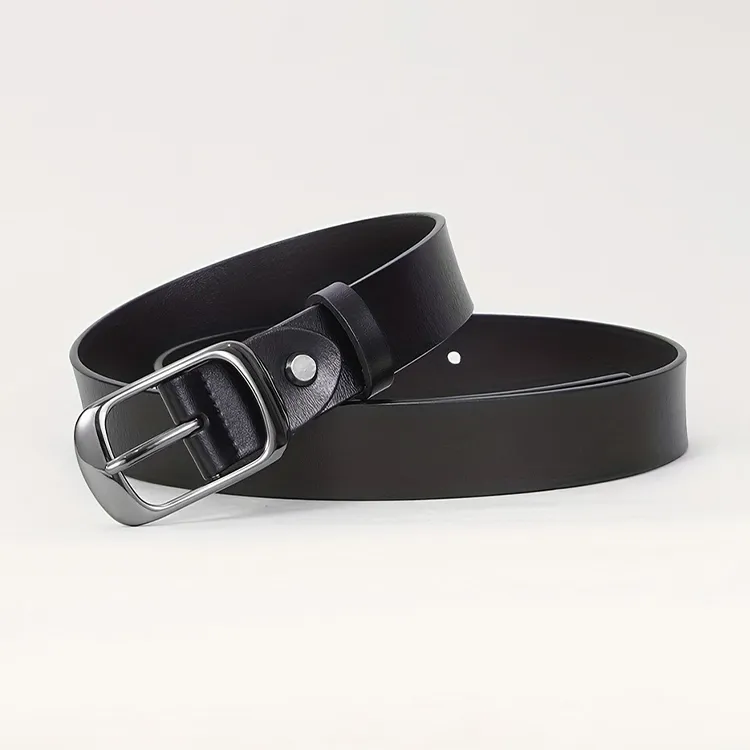 Yalu Preferred Cow Split Leather Belts Unisex Width 2.8CM-2