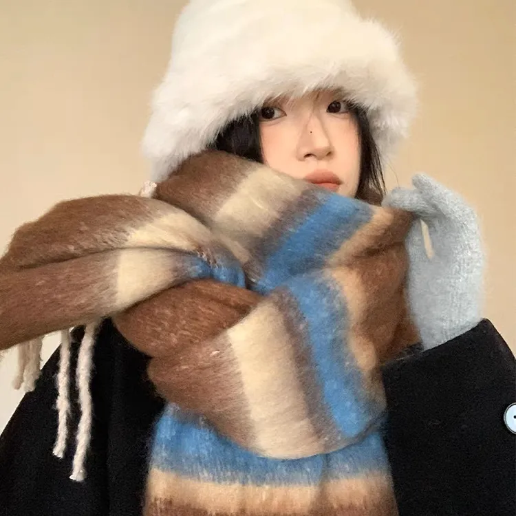 Yalu Preferred Knit Scarves Unisex-1
