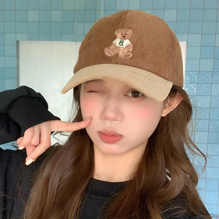 Yalu Preferred Corduroy Baseball Caps Unisex-18