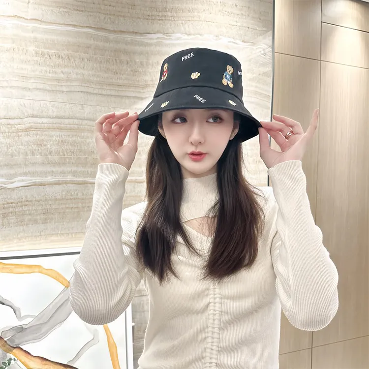 Yalu Preferred Polyester Bucket Hats Unisex-3