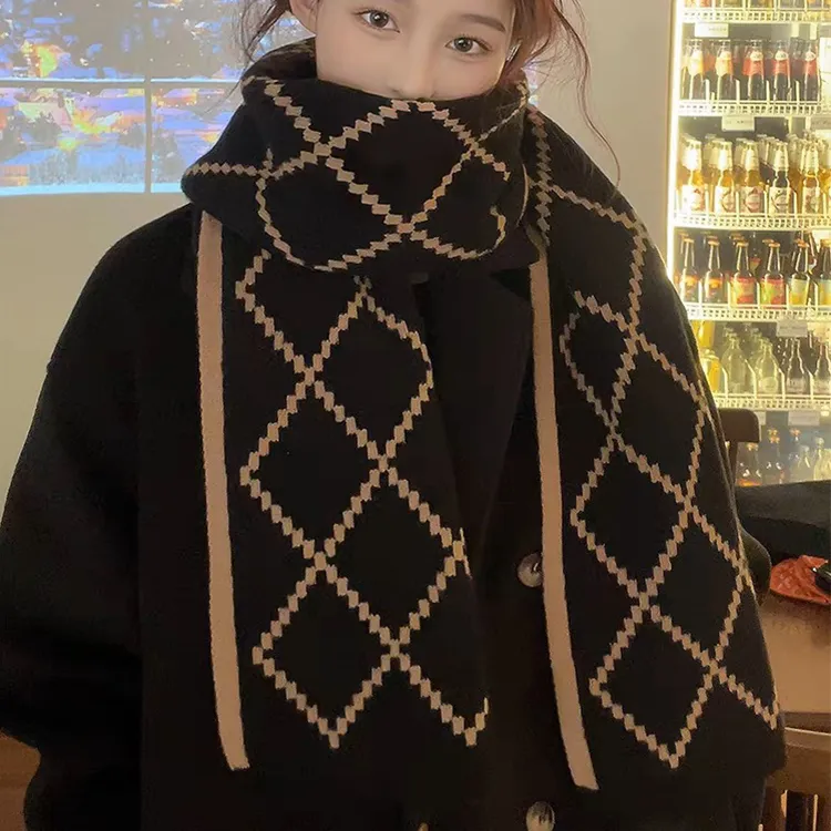 Yalu Preferred Knit Scarves Unisex-5