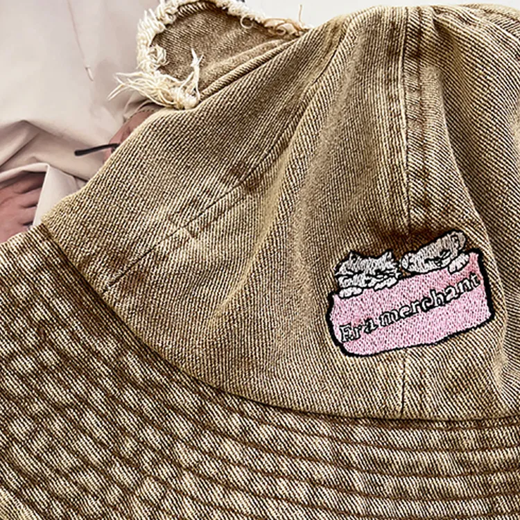 Yalu Preferred Denim Bucket Hats Unisex-8