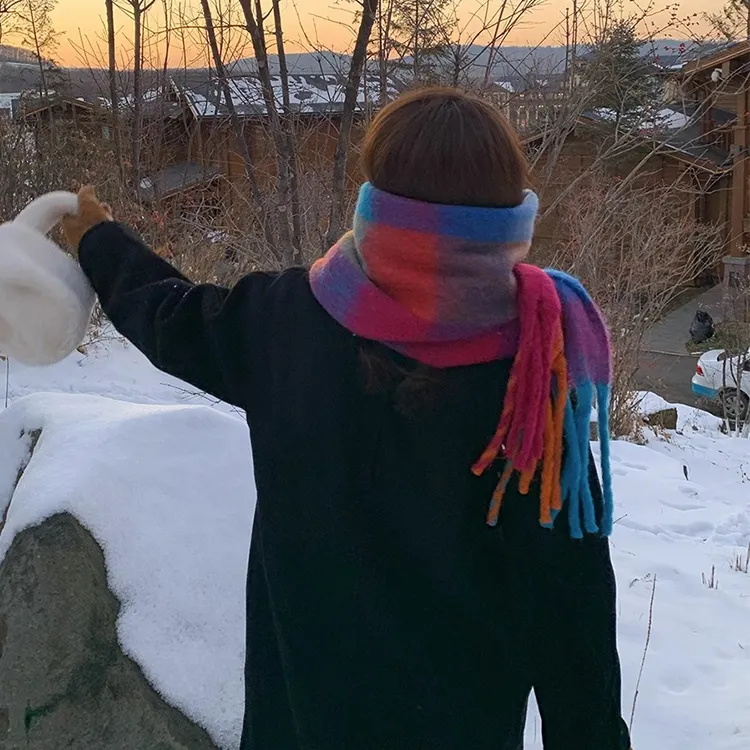 Yalu Preferred Knit Scarves Unisex-2