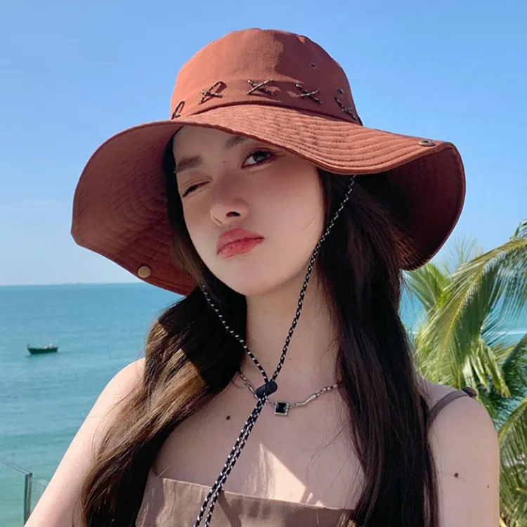 Yalu Preferred Polyester Bucket Hats Unisex-10