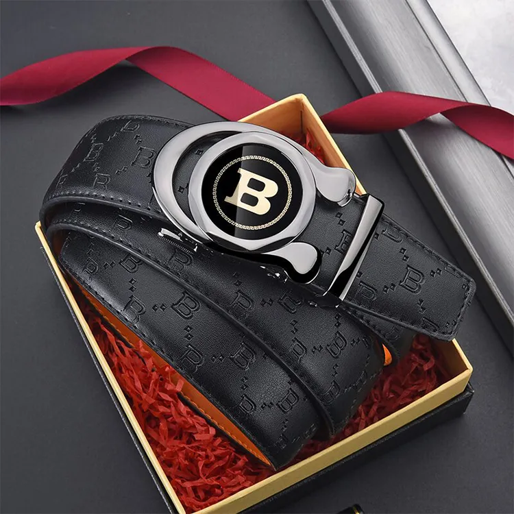 Yalu Preferred Cow Split Leather Belts Unisex Width 3.5CM-2