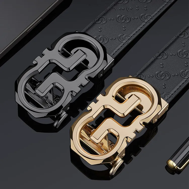 Yalu Preferred Cow Leather Belts Men's Width 3.5CM-4
