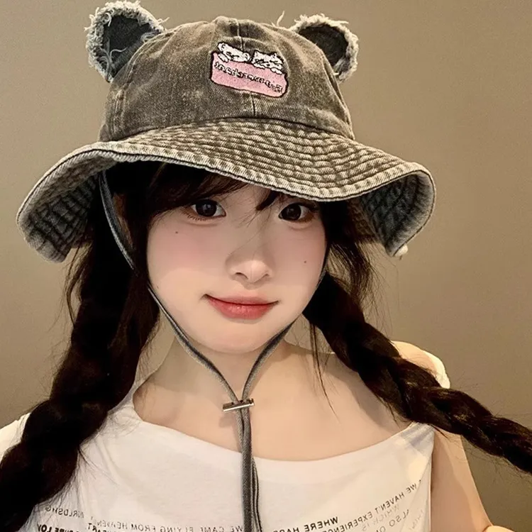 Yalu Preferred Denim Bucket Hats Unisex-5