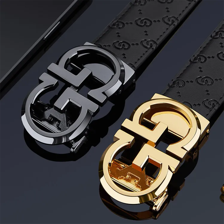 Yalu Preferred Cow Leather Belts Men's Width 3.5CM-5