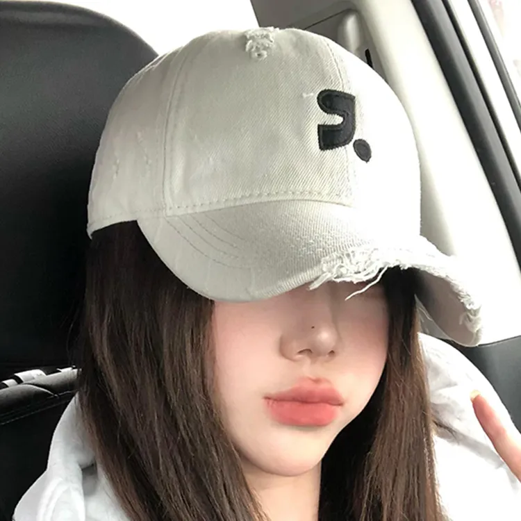Spring Summer American Streetwear Cotton Polyester Blend Versatile Face Framing Beanie Fashion Baseball Cap Unisex-7