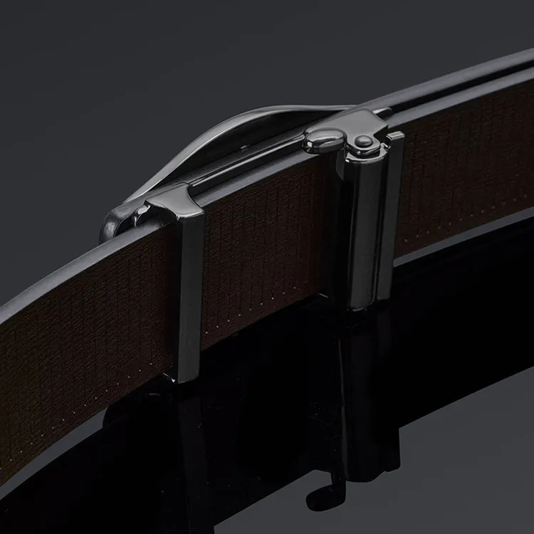 Yalu Preferred Cow Split Leather Belts Men's Width 3.5CM-2