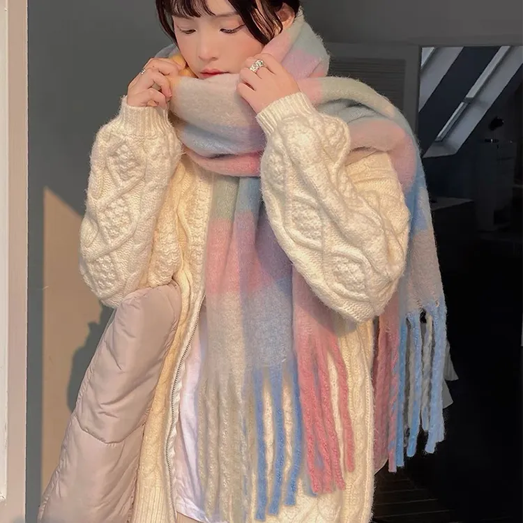 Yalu Preferred Knit Scarves Unisex-1