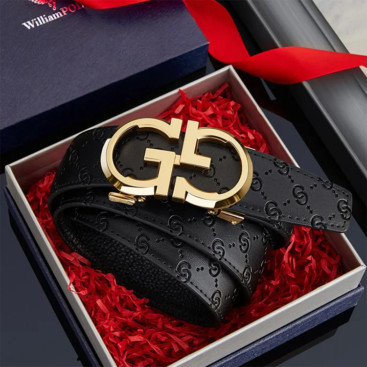 Yalu Preferred Cow Leather Belts Men's Width 3.5CM-6