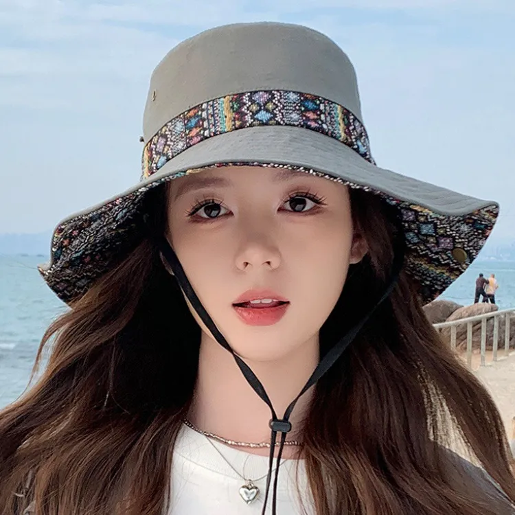 Yalu Preferred Polyester Bucket Hats Unisex-16