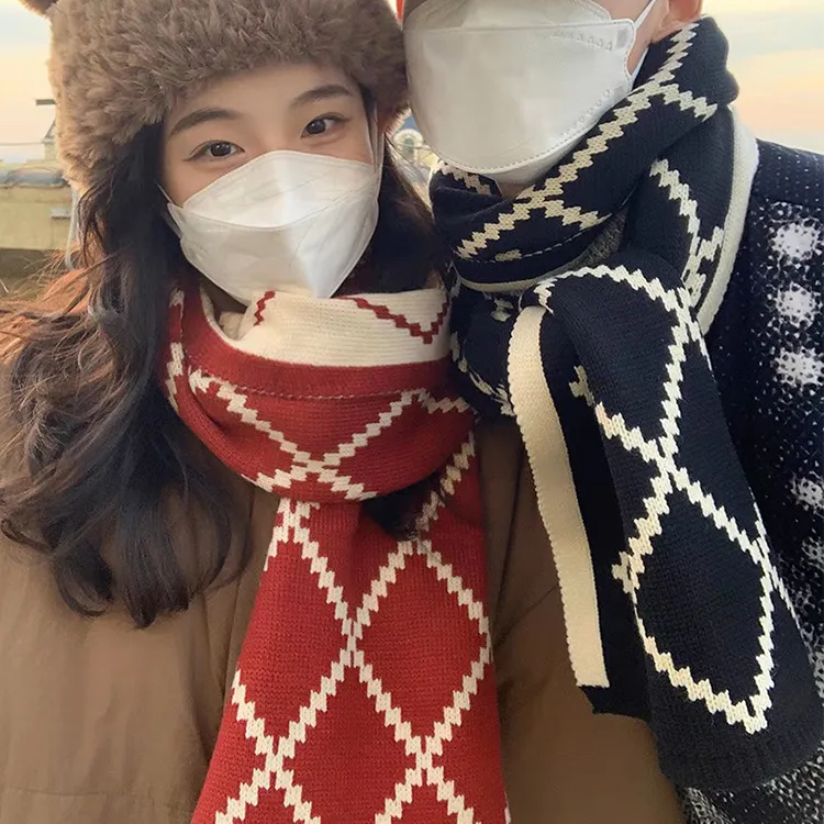Yalu Preferred Knit Scarves Unisex-11