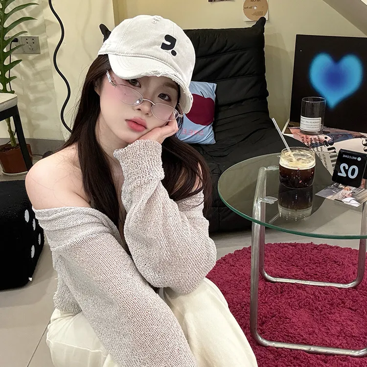 Spring Summer American Streetwear Cotton Polyester Blend Versatile Face Framing Beanie Fashion Baseball Cap Unisex-3