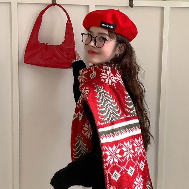 Yalu Preferred Knit Scarves Unisex-7