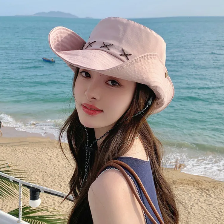 Yalu Preferred Polyester Bucket Hats Unisex-13