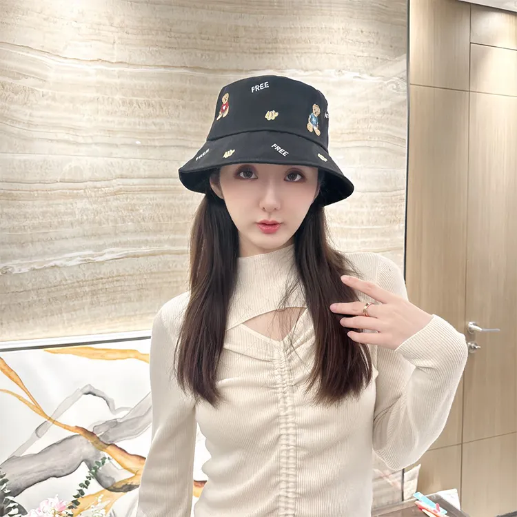 Yalu Preferred Polyester Bucket Hats Unisex-4