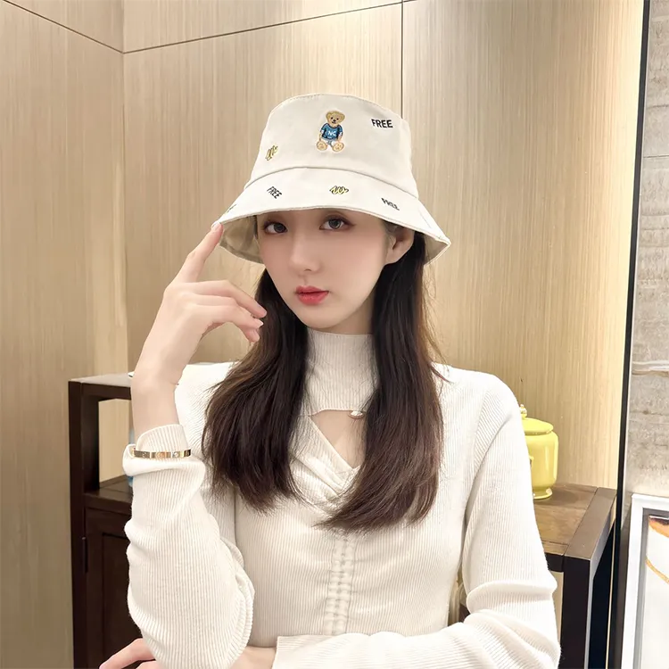Yalu Preferred Polyester Bucket Hats Unisex-7
